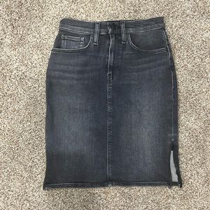 Hudson Los Angeles Gray Denim Skirt